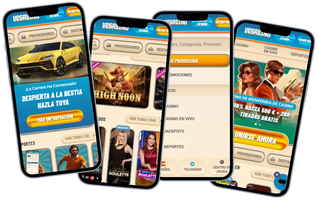 Vegasino Casino App Móvil Vegasino Casino aplicación móvil con juegos, promociones y apuestas deportivas